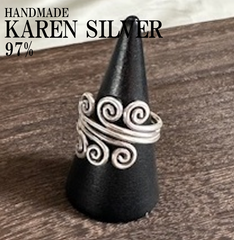 シルバーリング カレンシルバー カレン族 ハンドメイド レディス #126