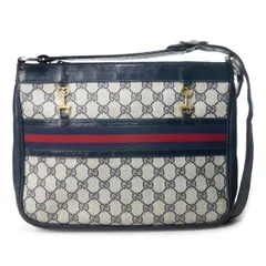 OLD Gucci 　レア!!ビット金具×シェリーショルダーバッグ（青）GS-1533N