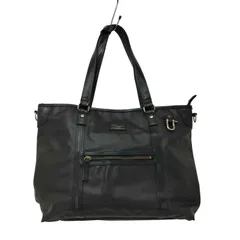 ユーズドフルギ USED古着 森野帆布 レザー トートバッグ ビジネスバッグ  メンズ 表記無 