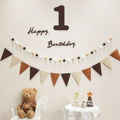 誕生日飾り　レターバナー　ガーランド　セット　１歳　フェルト