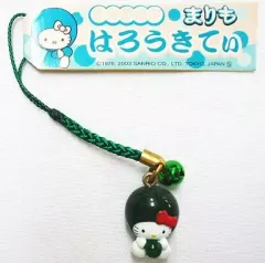 【中古】キーホルダー・マスコット(キャラクター) キティ(まりも) 根付け (グリーン)「ハローキティ」 北海道限定