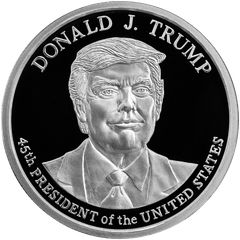 限定100枚】レア☆トランプ大統領 1oz 銀貨 イルミナティ COA - メルカリ