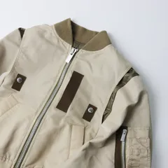 2022年 サカイ sacai 22-05957 ナイロンツイルミックスケープ ボンバージャケット 1/ベージュ ブルゾン MA-1【2400013602556】のサムネイル