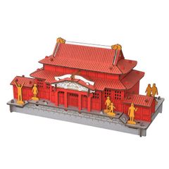 hacomo 首里城 玩具 おもちゃ 組立式 工作 ダンボール クラフト 小学生 春休み GW 夏休み 冬休み 宿題 工作キット インテリア PUSUPUSU プスプス