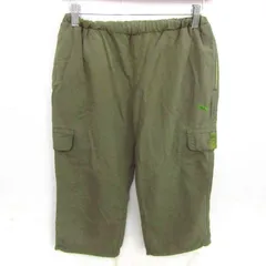 プーマ カーゴパンツ ボトムス ハーフパンツ カーゴショーツ スポーツウエア レディース Lサイズ カーキ PUMA 【中古】