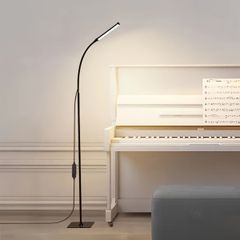 スタンドランプ LEDフロアランプ 読書用ランプ フロアスタンディングランプ リビング 超高輝度 360°調整可能 スタンディングランプ 120個のLED 3色モード 3000K-6000K 10段階の明る 調光可能 ベッドルーム オフィス ブラック