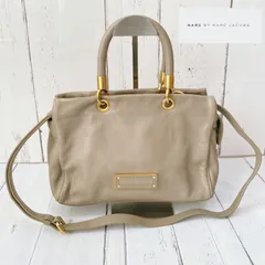 マークバイマークジェイコブス　MARC BY MARC JACOBS 2way  ショルダーバッグ　ハンドバッグ　グレーベージュ