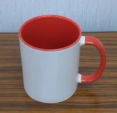 コーヒーカップ 白×赤 食器 コップ インテリア キッチン 北欧雑貨 Mug 冬 冬物 クリスマス  シンプル 無地 おしゃれ 磁器 プレゼント ギフト 洋食器 新生活