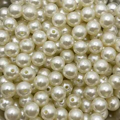 EDEN（エデン） 人工パール 樹脂パール 真珠 パールビーズ 10mm 約300個 穴ありオフホワイトE934R(10mm オフホワイト)
