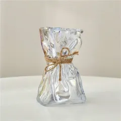 ☆ オーロラ ☆ 小サイズ ☆ フラワーベース インテリア シンプル フラワーベース 花瓶 おしゃれ ガラス 花びん 花器 一輪挿し かわいい インテリア 花束 ドライフラワー ガラス花びん リビング 玄関 お花 植物 新築祝い 引っ越し祝い かびん 雑貨