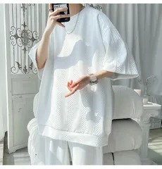 tシャツ メンズ 半袖 5分袖 ワッフル 大きいサイズ 無地 ゆったり 吸汗 速乾 tシャツ 夏服 カジュアル ファッション zhenghao16