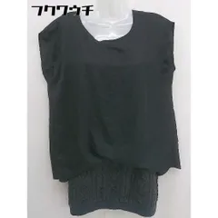 ◇ GALLARDAGALANTE フレアスリーブ 切替 ミニ ワンピース サイズ2 ブラック チャコールグレー レディース  【1108230011618】のサムネイル
