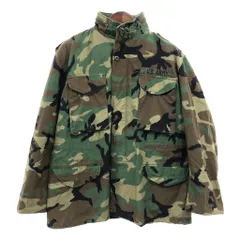 90年代 米軍実物 U.S.ARMY M-65 フィールドジャケット ミリタリー ウッドランドカモ (メンズ L-R) P9509