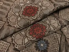 m*n様 ⭐️本場奄美大島紬 龍郷 赤 1玉 本場奄美大島紬 手織り扇子（泥染め龍郷柄 赤) 鹿児島県 奄美