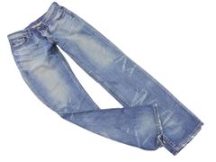LEVI'S リーバイス 501 W501-01 USED加工 ボタンフライ デニムパンツ size29/青 ■■ メンズ