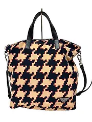 【中古】PRADA　プラダ　トートバッグ　ナイロン　千鳥格子　２WAYバッグ　ハンドバッグ＿s28＿セルモアから出品＿s-1042-r28