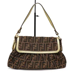 美品 フェンディ ズッカ柄 セミショルダーバッグ 8BR445 キャンバス ワンショルダー レディース FENDI