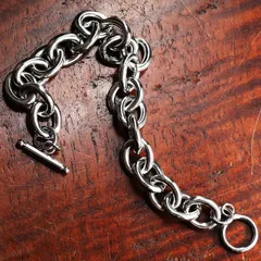 12mm ハードウェア マンテル ブレスレット シルバー ステンレス チェーン メンズ レディース 金属アレルギー おしゃれ シンプル アクセサリーポーチ 安い プチプラ Tシャツ 人気 プレゼント 錆びない ギフト 海水浴 デート お守り ラッピング 韓国