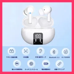★売れ筋★ 2024最新 ワイヤレスイヤホン bluetooth5.3 ブルートゥース イヤホン 最新 通話 ヘッドホン 片耳 両耳 残量表示 高音質 左右分離 防水 iPhone ios android