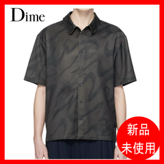 DIME CHILLING SATIN SHIRT BLACK