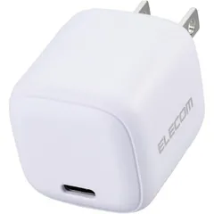 エレコム USB PD 30W AC充電器 (Type-C×1) PPS対応 折りたたみプラグ 軽量 ホワイト MPA-ACCP7830WH