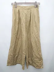 ◇ ⊂ Samansa Mos2　SM2 ワイド ガウチョ　パンツ サイズF ベージュ レディース P  【1410230005239】