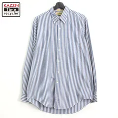 90s vintage L.L.Bean ストライプ柄 ボタンダウン 長袖シャツ メンズ XLサイズ相当 ビッグサイズ オーバーサイズ