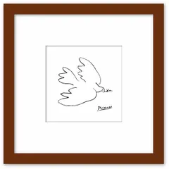 【美品】ピカソ　鳩の絵　陶器　壁掛け　卓上　2way odb09370.jpg
