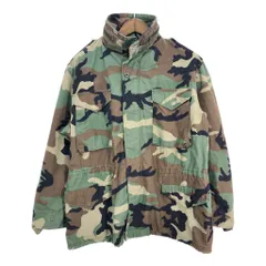 90年代 米軍実物 U.S.ARMY M-65 フィールドジャケット ミリタリー ウッドランドカモ (メンズ LARGE REGULAR) 中古 古着 S2884