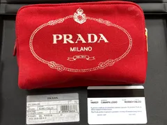 2024年最新】prada ポーチ ｒｏｓｓｏの人気アイテム - メルカリ