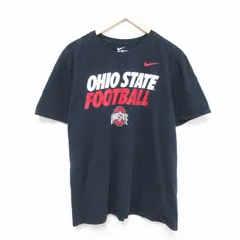 XL/古着 ナイキ NIKE 半袖 ブランド Tシャツ メンズ オハイオコットン クルーネック 黒 ブラック 25jun16 中古