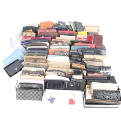 まとめ 124点 セット グッチ プラダ セリーヌ コーチ など 長財布 二つ折り ウォレット メンズ レディース MMM CE14-3【中古】