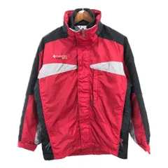 Columbia コロンビア マウンテンパーカー ワンポイントロゴ レッド (メンズ M) 中古 古着 R5253