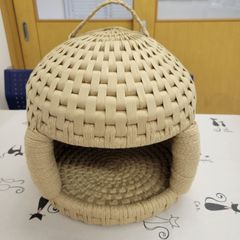 猫ちゃんの寝床に最適！手作り猫ちぐら・紙紐製