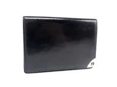 dunhill ダンヒル PVC×レザー カードケース カード入れ 名刺入れ ビジネス 紳士 メンズ ブラック系 DH8064