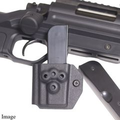 国内製造品 六七五 VSR 専用シングルマガジンホルダー Blackカラー Molle用ストラップ付き
