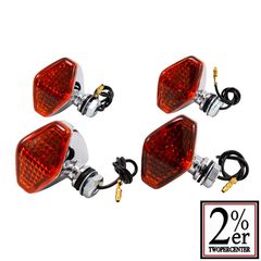 ダイヤモンド ウインカー クローム  4個SET  汎用