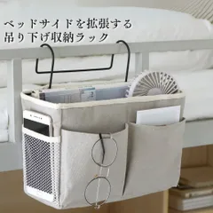 ベッドサイド リモコン 引っ掛け 吊り下げ 収納 ポーチ ポケット かご リモコン入れ ベッドサイド収納 小物入れ すきま収納 ラック ベッドサイドポケット おしゃれ 入院 病院 便利グッズ・雑貨 傷つけない 送料無料のサムネイル