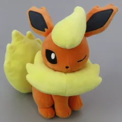 【中古】ぬいぐるみ ブースター ほぺぴた ぬいぐるみ～ブースター・ヒノアラシ・ポカブ～ 「ポケットモンスター」