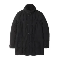 美品 MOORER ムーレー コート サイズ:46 取り外し可能ファーハイネック ストレッチ ナイロン ダウンコート (MORRIS KN1) / ACQUA ブラック 黒 アウター ジャケット 上着 イタリア製【メンズ】のサムネイル