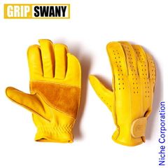 【新品】 グリップスワニー パンチングメッシュグローブ スワニーイエロー GRIP SWANY G-4 アウトドア グローブ キャンプ