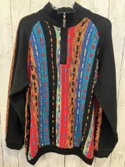 TUNDAR ツンドラ カナダ製 3D コットンニット セーター ニット マルチカラー コットン M