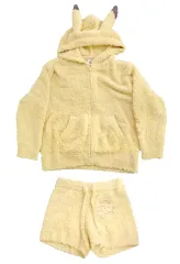 【中古】衣料雑貨 ピカチュウ パーカ＆ショートパンツセット イエロー レディースフリーサイズ 「ポケットモンスター Pokemon Sleep meets GELATO PIQUE」