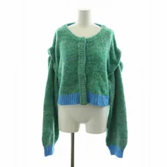 カスタネ Kastane MIXヤーン起毛3WAYカーディガン ニット ベスト プルオーバー F 緑 グリーン 青 ブルー KAZ1022305A0001 /NQ ■BM