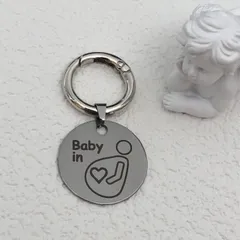 ♡特別価格♡ マタニティマーク オリジナルデザイン メタル タグ シンプル