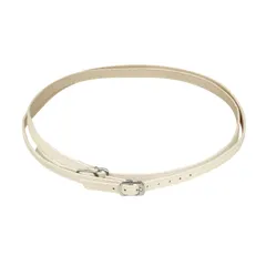 Allegra K 取り外し可能 クロス シューズストラップ バンド 調節可能 滑り止め ヒール用 バックル付き ベルト レディース ベージュ