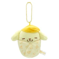☆ ポムポムプリン ☆ キャラクター おくるみマスコット マスコットキーホルダー おくるみマスコット ぬいぐるみ サンリオ sanrio キャラクター キーホルダー ストラップ キーチャーム ボールチェーン かわいい 可愛い ギフト 子供 キッズ