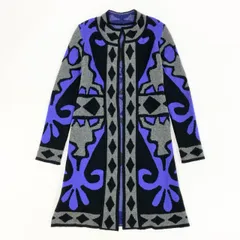 40ｈ24 《極美品》lucien pellat-finet ルシアンぺラフィネ ロングカーディガン カシミヤカーディガン カシミヤ100％ スカル Sサイズ ブラック グレー パープル レディース 女性用