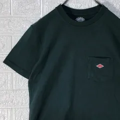 ダントン　グリーン　ポケット　ワンポイントロゴ　半袖Tシャツ