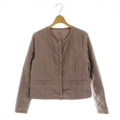 プロポーション ボディドレッシング PROPORTION BODY DRESSING 2Wayキルティングタフタジャケット ノーカラー 中綿 M モカピンク /MY ■OSのサムネイル